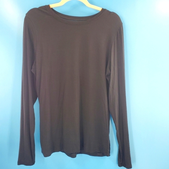 Cuddl Duds soft black long sleeve tee - Picture 1 of 8